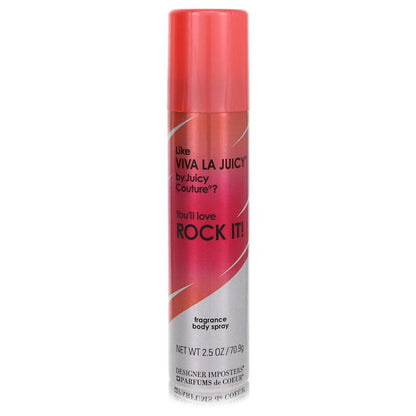 designer imposters rock it! by parfums de coeur body spray 2.5 oz
