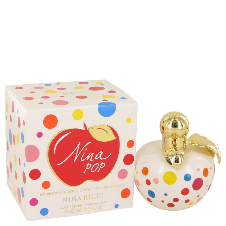nina pop by nina ricci eau de toilette spray (10th birthday edition) 2.7 oz
