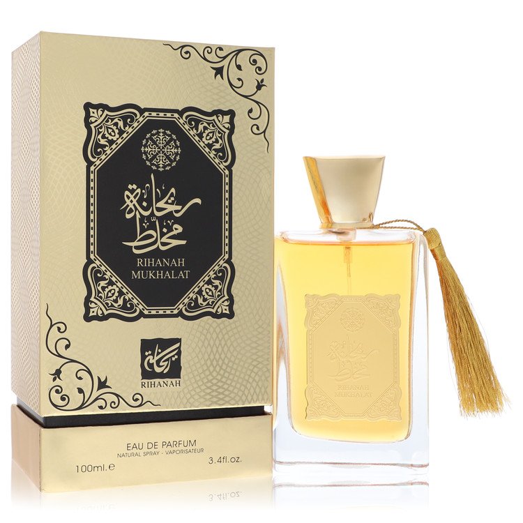 rihanah mukhalat by rihanah eau de parfum spray (unisex) 3.4 oz