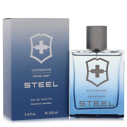 swiss army steel by swiss army eau de toilette spray 3.4 oz