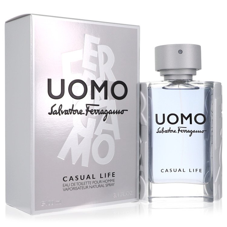 salvatore ferragamo uomo casual life by salvatore ferragamo eau de toilette spray 3.4 oz