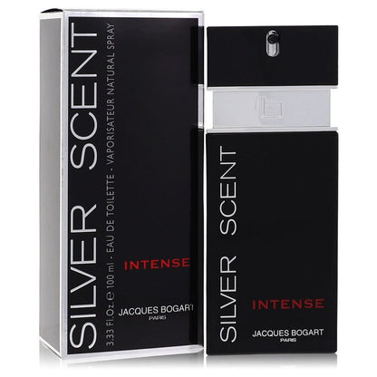 silver scent intense by jacques bogart eau de toilette spray 3.33 oz