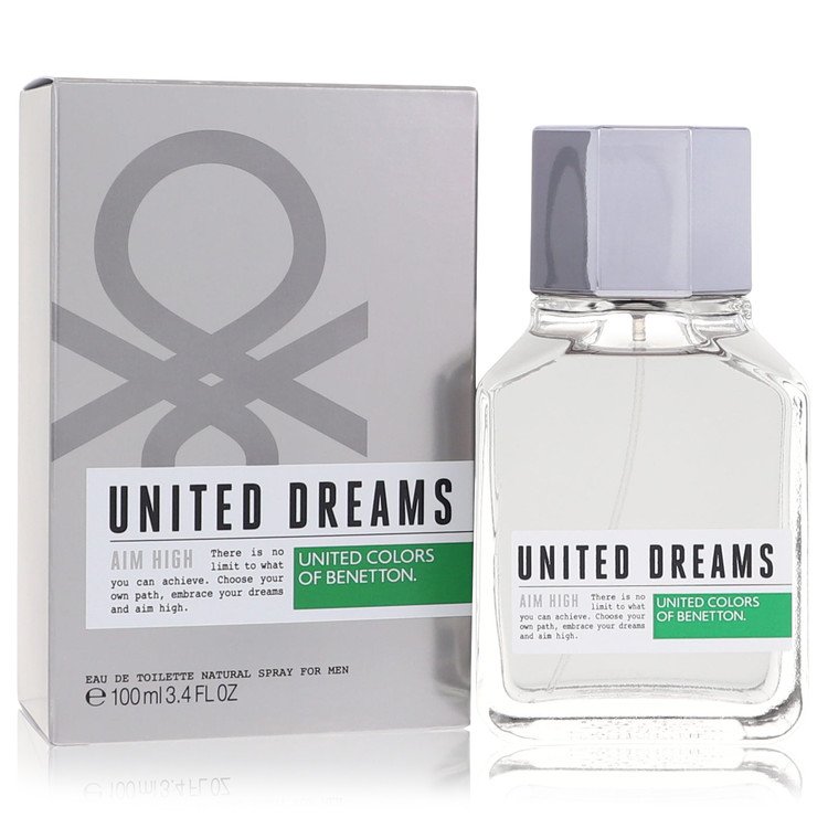 united dreams aim high by benetton eau de toilette 3.4 oz