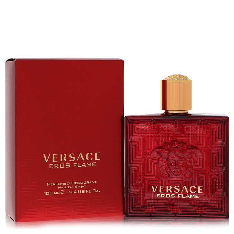 versace eros flame by versace deodorant spray 3.4 oz